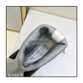 Dior Autumn Winter New Soft Leather Shoes Gray