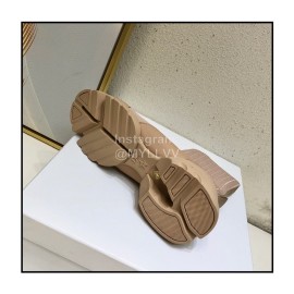 Dior Autumn Winter New Soft Leather Shoes Brown