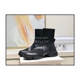 Dior Autumn Winter New Soft Leather Shoes Black
