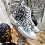 Dior Co Branded Stussy High Top Shoes