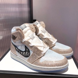 Dior Co Branded Aj New High Top Sports Shoes