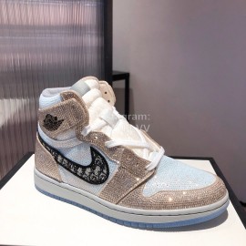 Dior Co Branded Aj New High Top Sports Shoes