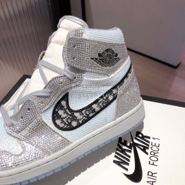 Dior Co Branded Aj High Top Sports Shoes