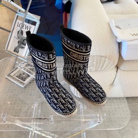 Dior Classic Print Boots Black