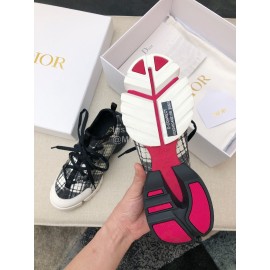 Dior Casual Silk Cowhide Thick Soled Sneakers For Women 