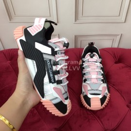 Dolce Gabbana Fashion Casual Sneakers For Men And Women Pink