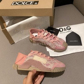 Dolce Gabbana Fashion Casual Sneakers For Women Pink