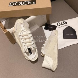 Dolce Gabbana Fashion Casual Sneakers For Women Beige