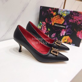 Dolce Gabbana Autumn New Calf High Heels For Women Black