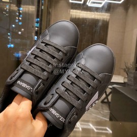 Dolce Gabbana Fashion Silk Leather Casual Shoes For Men And Women Black