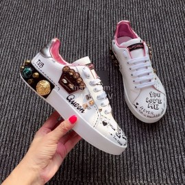 Dolce Gabbana Fashion Silk Leather Casual Shoes For Men And Women