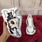 Dolce Gabbana Silk Leather Sneakers For Men And Women 