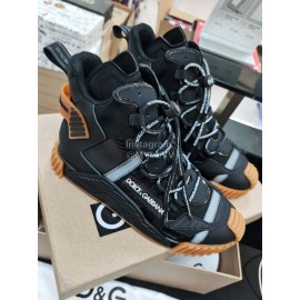 Dolce Gabbana New High Top Color Blocking Sneakers For Men And Women Black