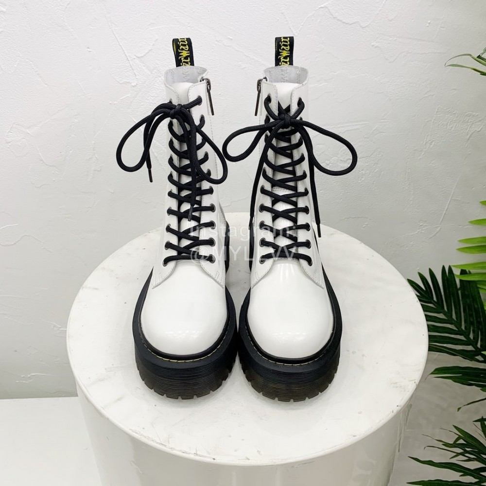 Drmartens Cool Calf Martins Boots For Women White