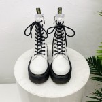 Drmartens Cool Calf Martins Boots For Women White