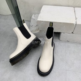 Drmartens Cool Calf Thick Soles Short Boots For Women White