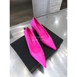 Dymalnotpy Cowhide Pointed Heel Highed Heels For Women Rose Red