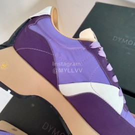 Dymonlatry Leather Nylon Thick Soled Sports Shoes For Women Purple