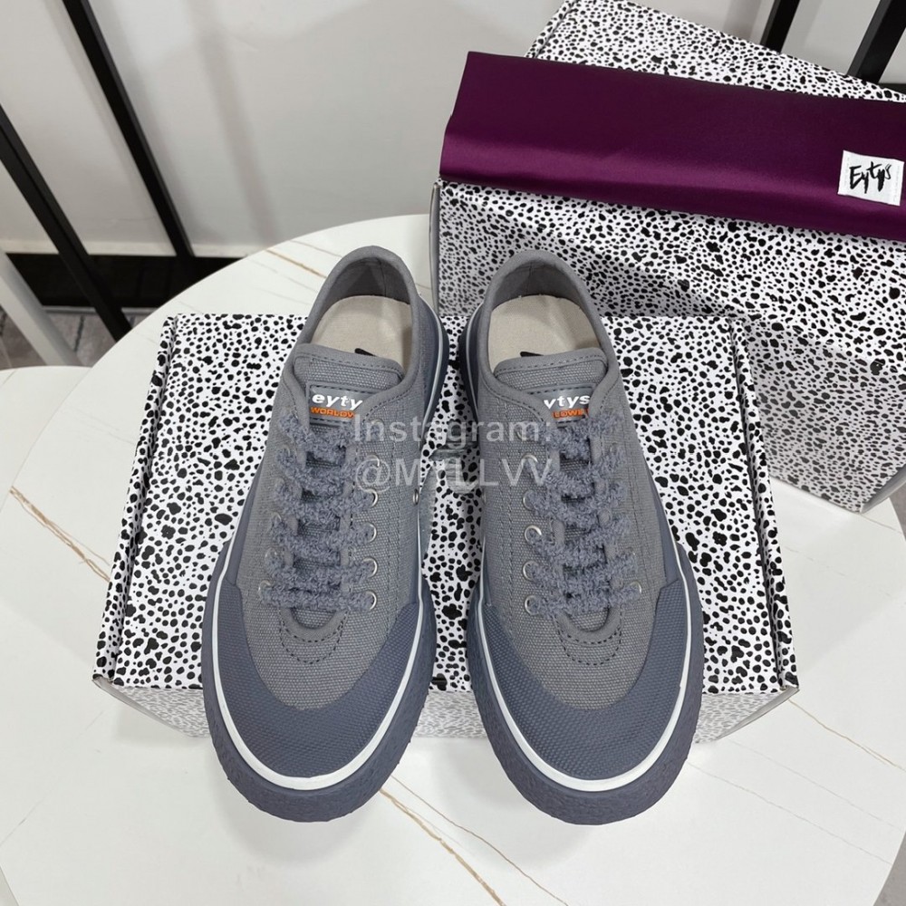Eytys Odessa Vintage Canvas Shoes For Women Gray