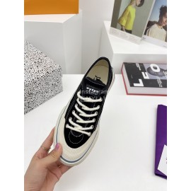 Eytys Odessa Autumn New Canvas Shoes For Women Black