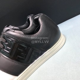Fendi Embossed Leather Casual Sneakers For Men