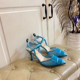 Fendi Fashion High Heel Sandals For Women Blue