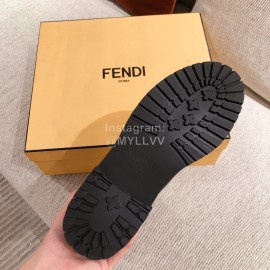 Fendi Fashion Black Leather Boots For Women