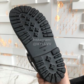 Fendi Summer Platform Black Patent Leather Sandals For Women