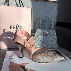 Fendi Fashion Shining Sequin Pointed High Heel Sandals For Women