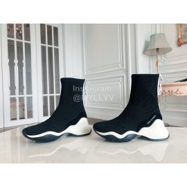 Fendi Fashion Thick Soles Black Casual Sneakers For Women