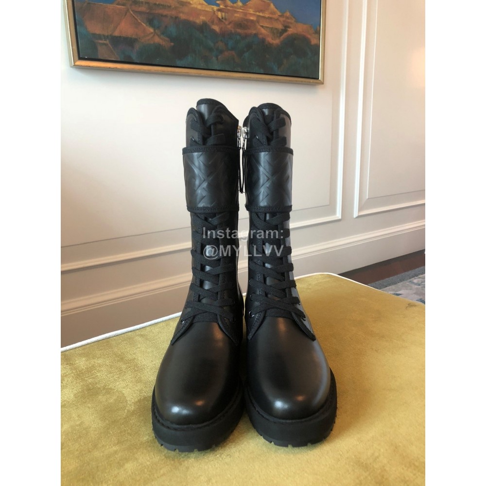 Fendi Fashion Black Calf Velcro Boots For Women 