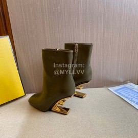 Fendi Collection First Cowhide High Heeled Boots For Women