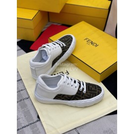 Fendi New Silk Cowhide Casual Sneakers For Men And Women 