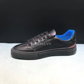 Ferragamo Fashion Black Calf Leather Casual Sneakers For Men 