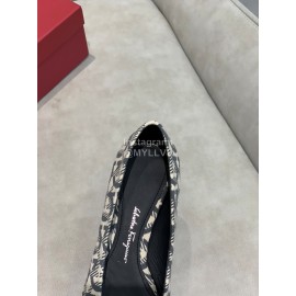 Salvatore Ferragamo Fashion Sheepskin Bow Shoes For Women 