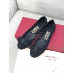 Salvatore Ferragamo Spring Summer New Wave Dot Gauze Black High Heels For Women 