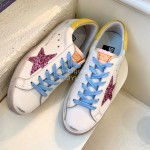 Golden Goose Calf Leather Casual Shoes For Men And Women