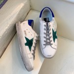 Golden Goose Calf Leather Casual Shoes For Men And Women Green