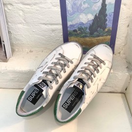 Golden Goose Calf Leather Casual Shoes For Men And Women Gold