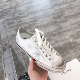 Golden Goose Calf Leather Fashion Casual Shoes For Women Gray