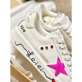 Golden Goose Summer New Printed Soft Calf Casual Shoes For Women 