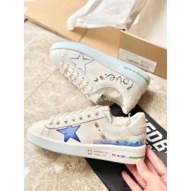 Golden Goose Summer Fashion Printed Soft Calf Casual Shoes For Women 