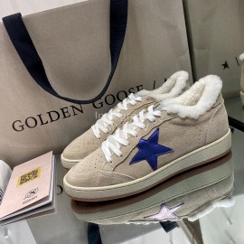Golden Goose Deluxe Brand Wool Sneakers For Men And Women Beige