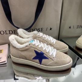 Golden Goose Deluxe Brand Wool Sneakers For Men And Women Beige