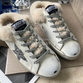 Golden Goose Fashion Wool Shoes For Women White