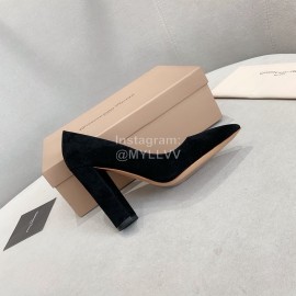 Gianvito Rossi Fashion Sheepskin Pointed High Heels For Women Black