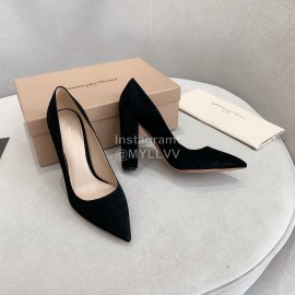 Gianvito Rossi Fashion Sheepskin Pointed High Heels For Women Black