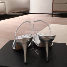 Giuseppe Zanotti Fashion Silver High Heel Sandals For Women
