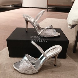 Giuseppe Zanotti Fashion Silver High Heel Sandals For Women