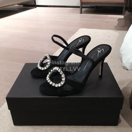 Giuseppe Zanotti Fashion Diamonds High Heel Sandals For Women Black